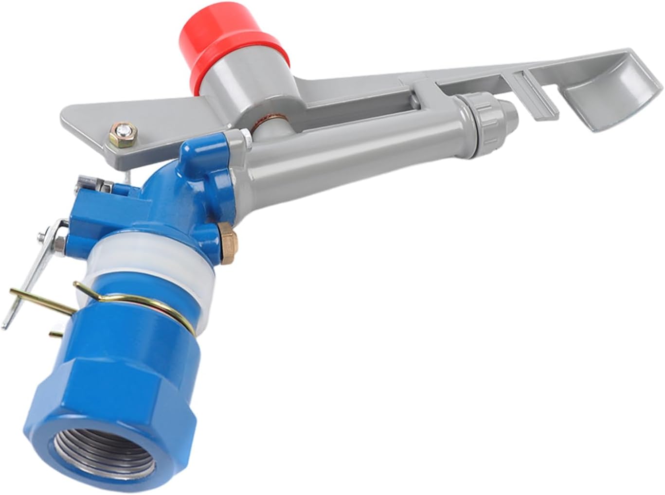 1 inch Irrigation Sprinklers Lawn Sprinkler, Agriculture Irrigation Spray Gun Sprinkler Large Area Sprinkler 360° Adjustable Watering, Impact Spray for Farms Orchards Tea Gardens Forestry