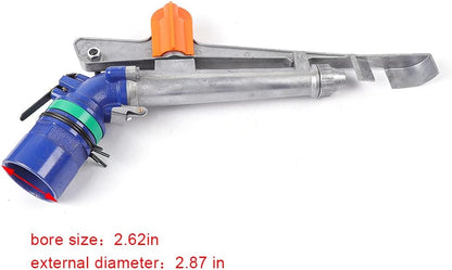 1 inch Irrigation Sprinklers Lawn Sprinkler, Agriculture Irrigation Spray Gun Sprinkler Large Area Sprinkler 360° Adjustable Watering, Impact Spray for Farms Orchards Tea Gardens Forestry