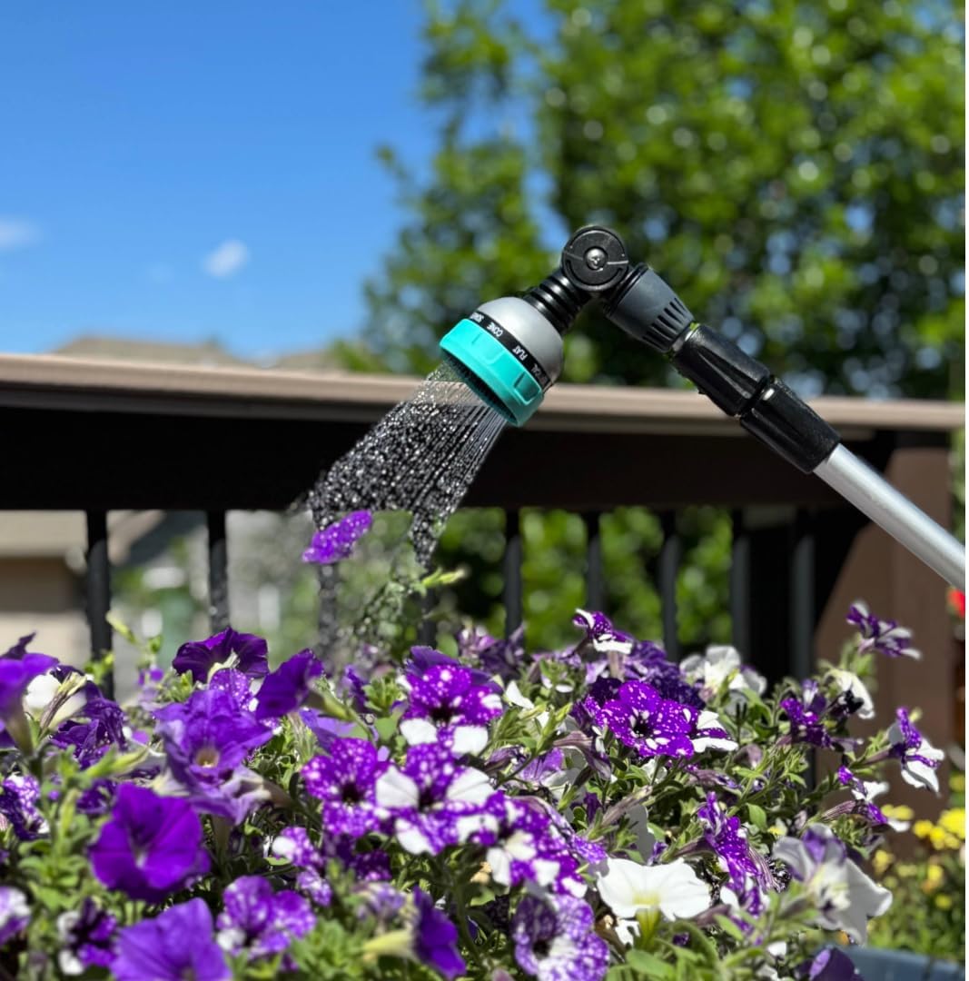 Foxglove 18” Watering Wand with Swivel Head & Adjustable Spray Patterns