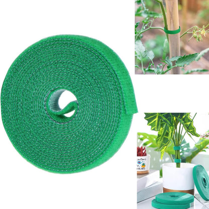 98.4 Feet Garden Tape Plant Ties Green Gardening Plant Tape Strap for Climbing Plants 1/2'' Gardening Tape to Support Plants, Vines, Tomatoes Reusable Gardening Ties Plant Tape (98.4feet)