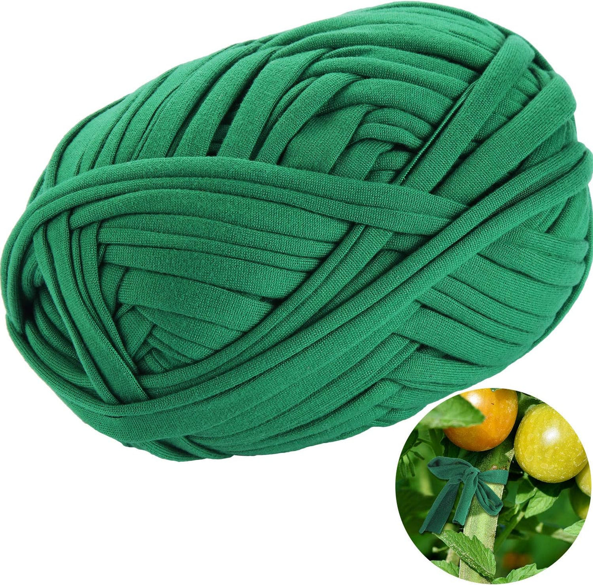 Garden Twine Soft Plant Tie Green Garden String Tree Tie Stretchy Gardening Tape Plant Support for Home Tying Climbing Plants Veggies Flower Supplies Craft 98 Feet/roll(1 Roll)
