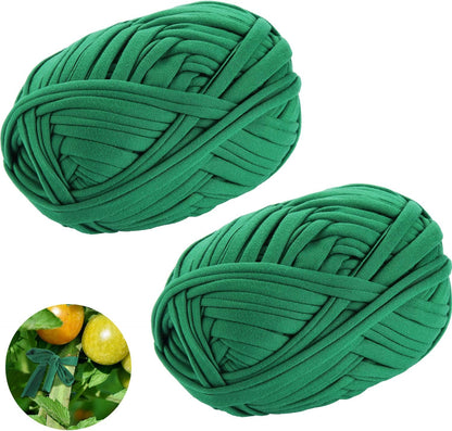 Garden Twine Soft Plant Tie Green Garden String Tree Tie Stretchy Gardening Tape Plant Support for Home Tying Climbing Plants Veggies Flower Supplies Craft 98 Feet/roll(1 Roll)