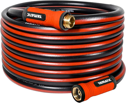 50ft Flexible Garden Hose 5/8in I.D. with 360° Swivel Brass Handle