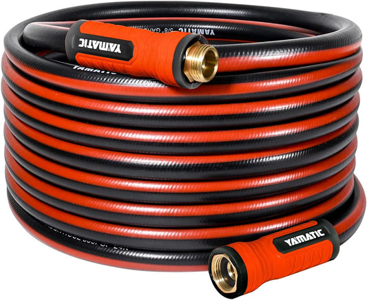 50ft Flexible Garden Hose 5/8in I.D. with 360° Swivel Brass Handle