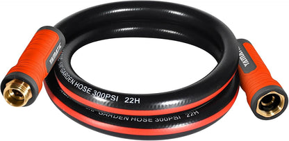 50ft Flexible Garden Hose 5/8in I.D. with 360° Swivel Brass Handle