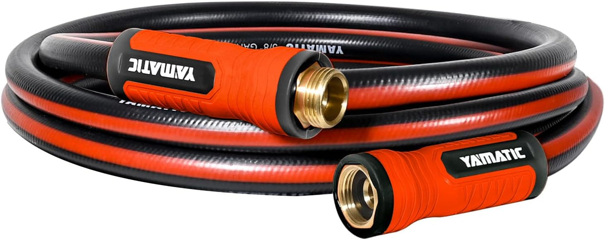 50ft Flexible Garden Hose 5/8in I.D. with 360° Swivel Brass Handle