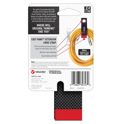 Easy Hang Extension Cord Holder Organizer Variety Pack | Holds 60-100lbs, Heavy Duty Straps Fit Easily on Hooks or Nails | Perfect for Garage Organization | 3-pk 10", 14" and 18", Black