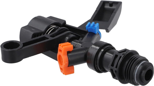 Rocker Sprinkler 360° Adjustable Rotary Impacts Spray Nozzle for Garden Lawn and Farm Irrigation with 13-23 ft Coverage, Black PP Plastic