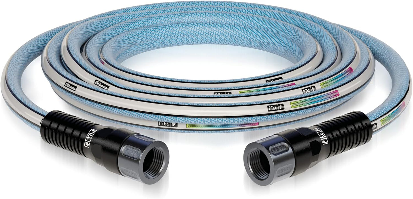 Aquamaster Leader Hose 5/8" 10ft, High-Performance Flexible Hose with Dual Couplings and Adapter, Kink-Proof, Durable, Easy to Connect