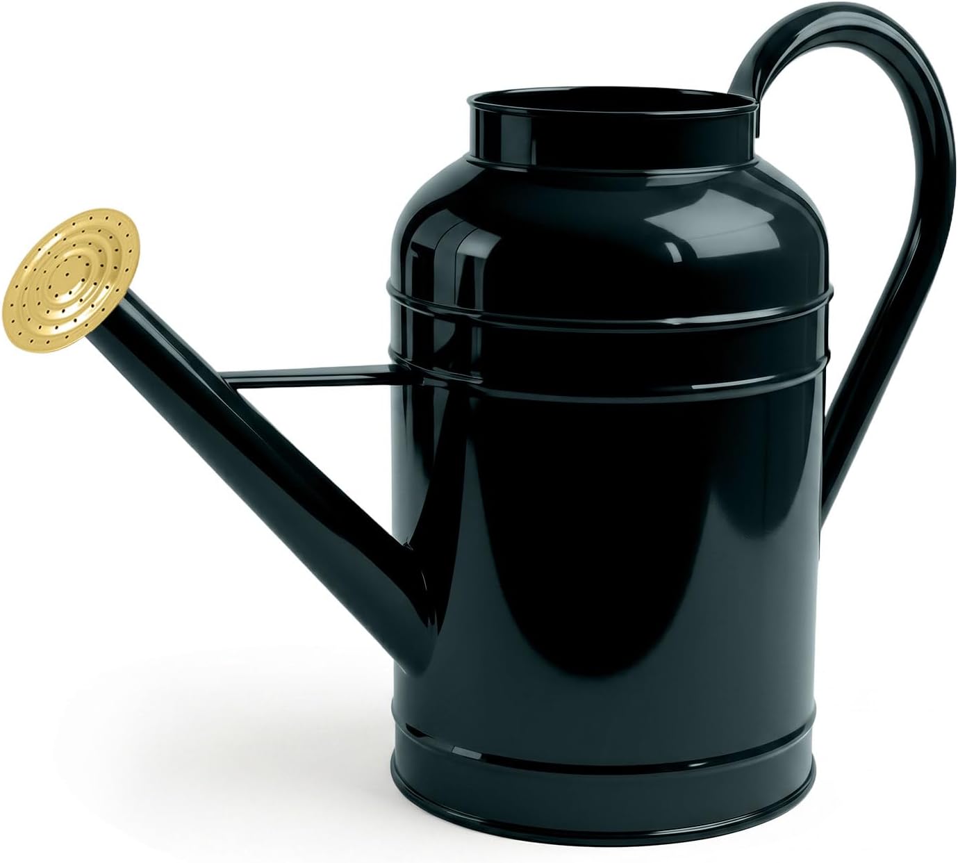 Galvanized Iron Watering Can for Indoor Plants, Bowl Watering Cans for House Plant Garden Flower, Long Spout Water Can for Outdoor Watering Plants 8.71L 2.3 Gallon Silver