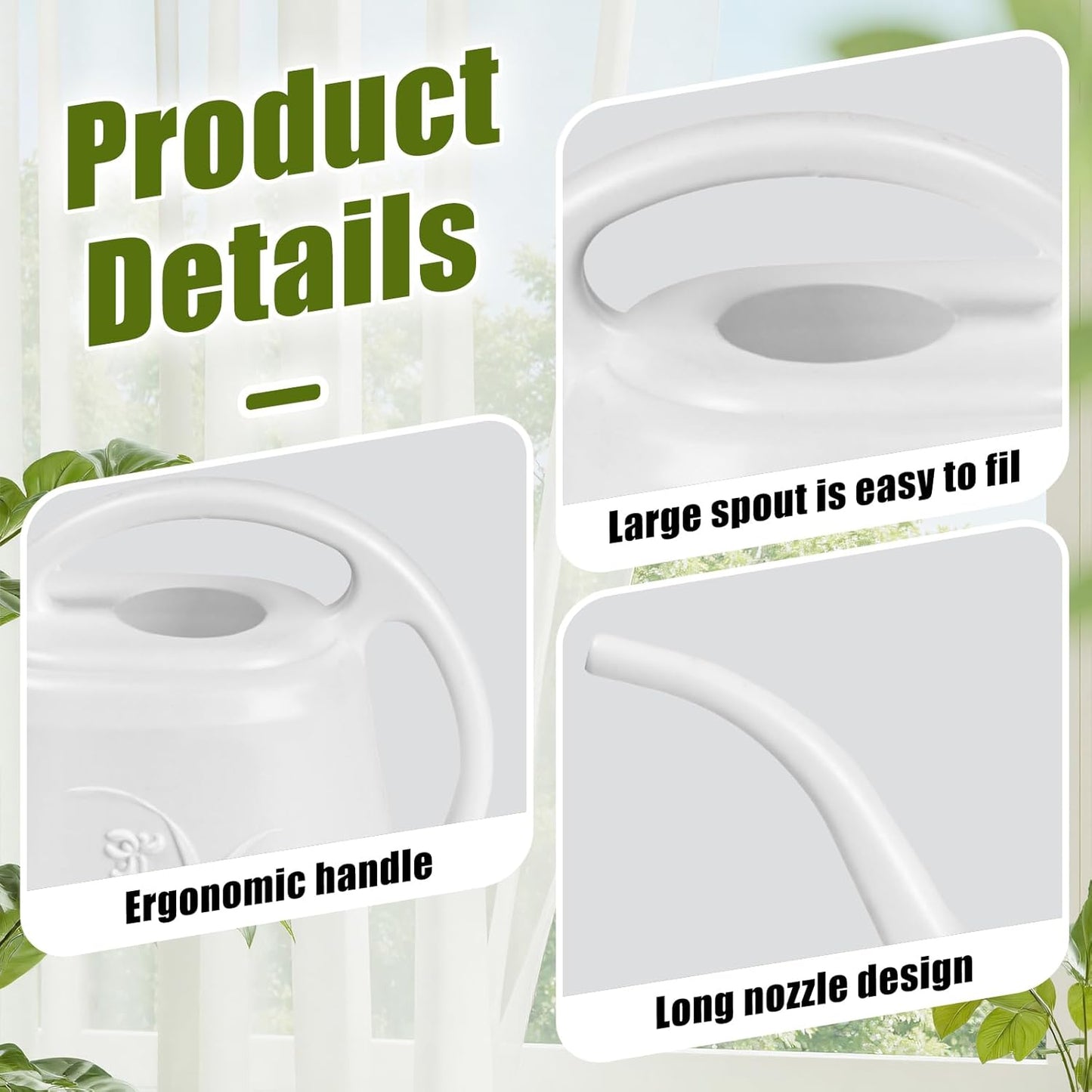 Plant Watering Can - 1/2 Gallon - Rose Red