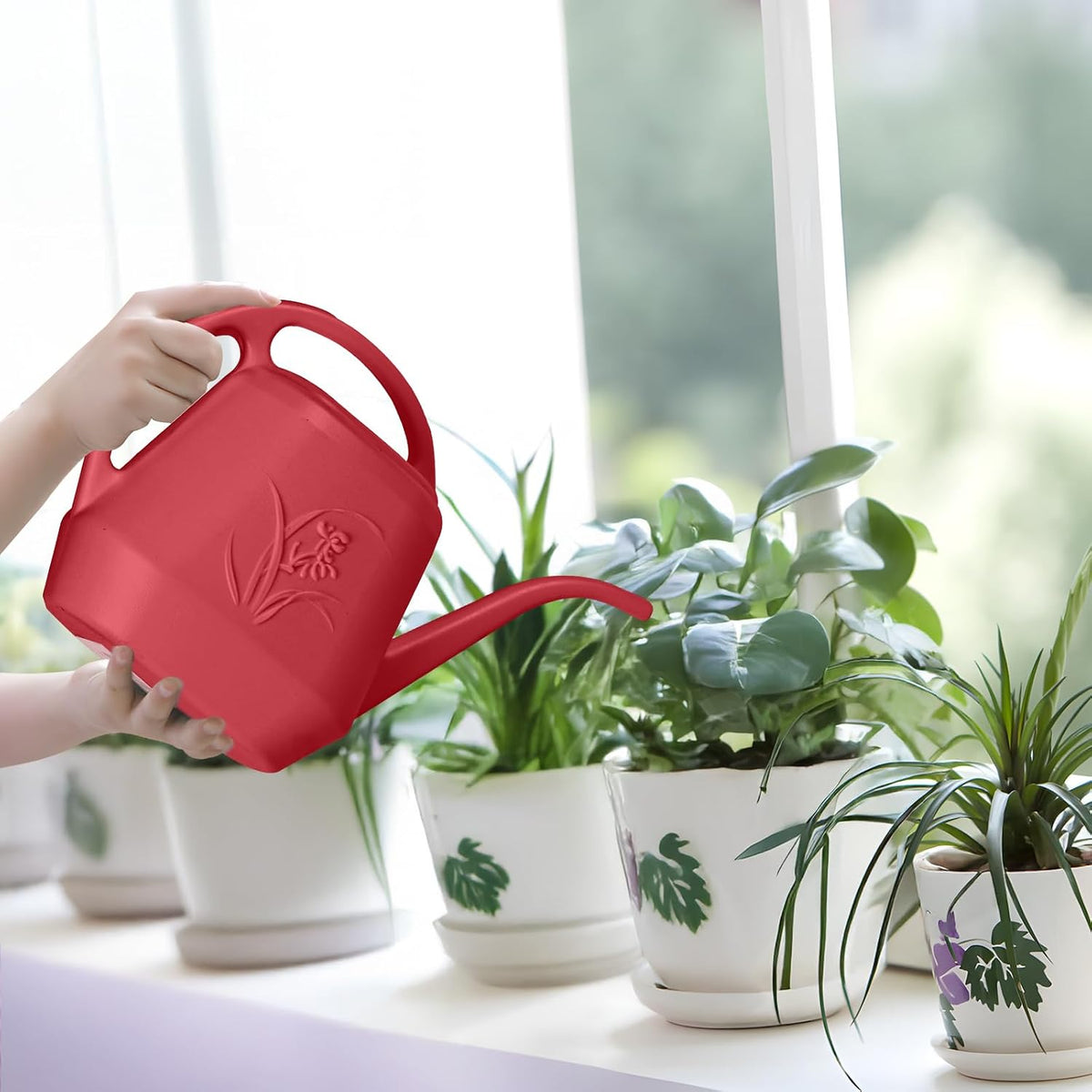 Plant Watering Can - 1/2 Gallon - Rose Red