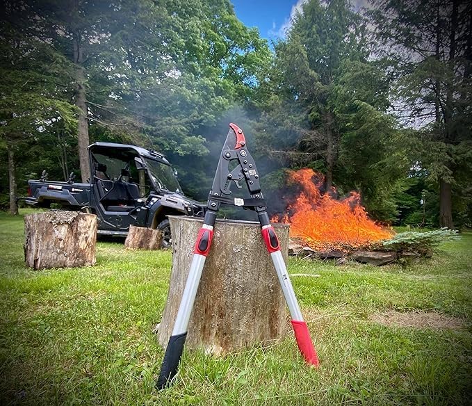 G2 Tree Trimmer Ratcheting Branch Cutter. Heavy Duty Branch Cutter. 42 inch Extendable Anvil Hand Loppers. Tree Pruner Trusted Since 1988. Chops Thick Branches with Ease.