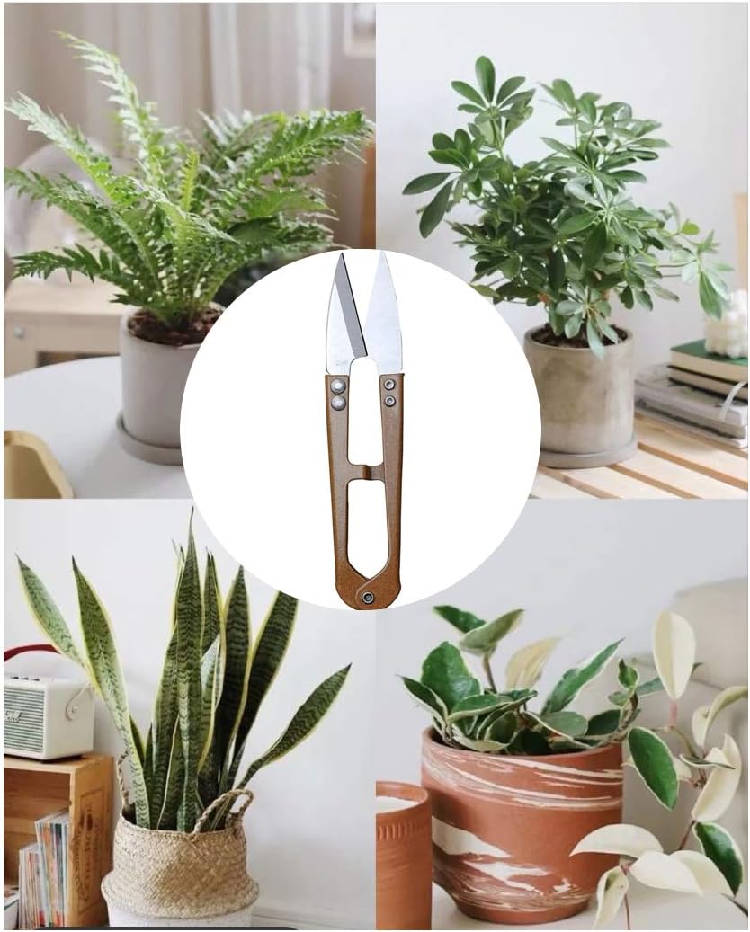 3 Pack 4.1Inch Bonsai Pruning Scissors, Bud And Leaves Trimmer Yarn Thread Cutter Snips Trimming Supplies, Garden Plants, Gardening Clippers Flower, Stainless Steel Pruners Trimmers