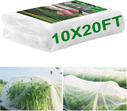 Garden Netting 10x20FT Ultra Fine Mesh Netting Bird Barrier Protection Vegetable Fruit Tree Bushes Plant Cover for Raised Bed
