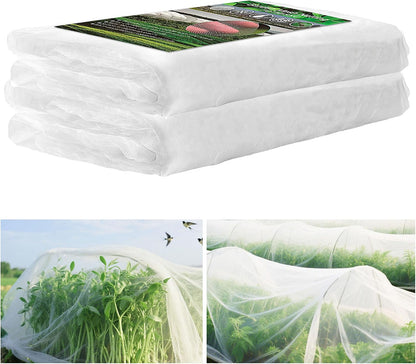 Garden Netting 10x20FT Ultra Fine Mesh Netting Bird Barrier Protection Vegetable Fruit Tree Bushes Plant Cover for Raised Bed