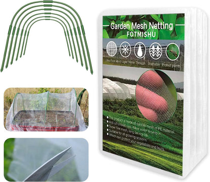 Garden Netting 10x20FT Ultra Fine Mesh Netting Bird Barrier Protection Vegetable Fruit Tree Bushes Plant Cover for Raised Bed