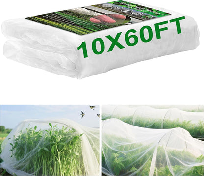 Garden Netting 10x20FT Ultra Fine Mesh Netting Bird Barrier Protection Vegetable Fruit Tree Bushes Plant Cover for Raised Bed