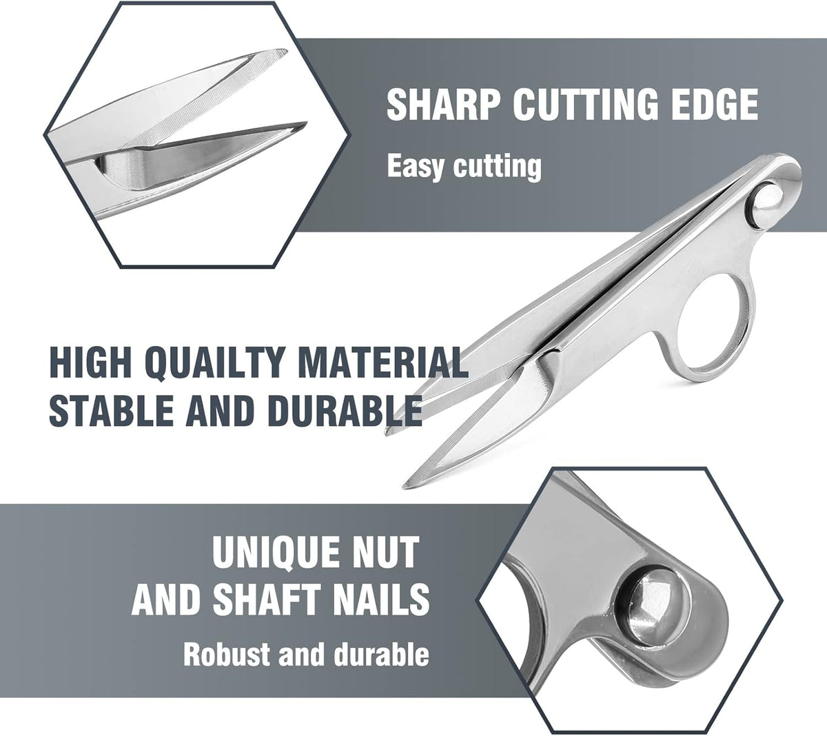 Stainless Steel Thread Snip, 4.72 Inch, 1Pcs