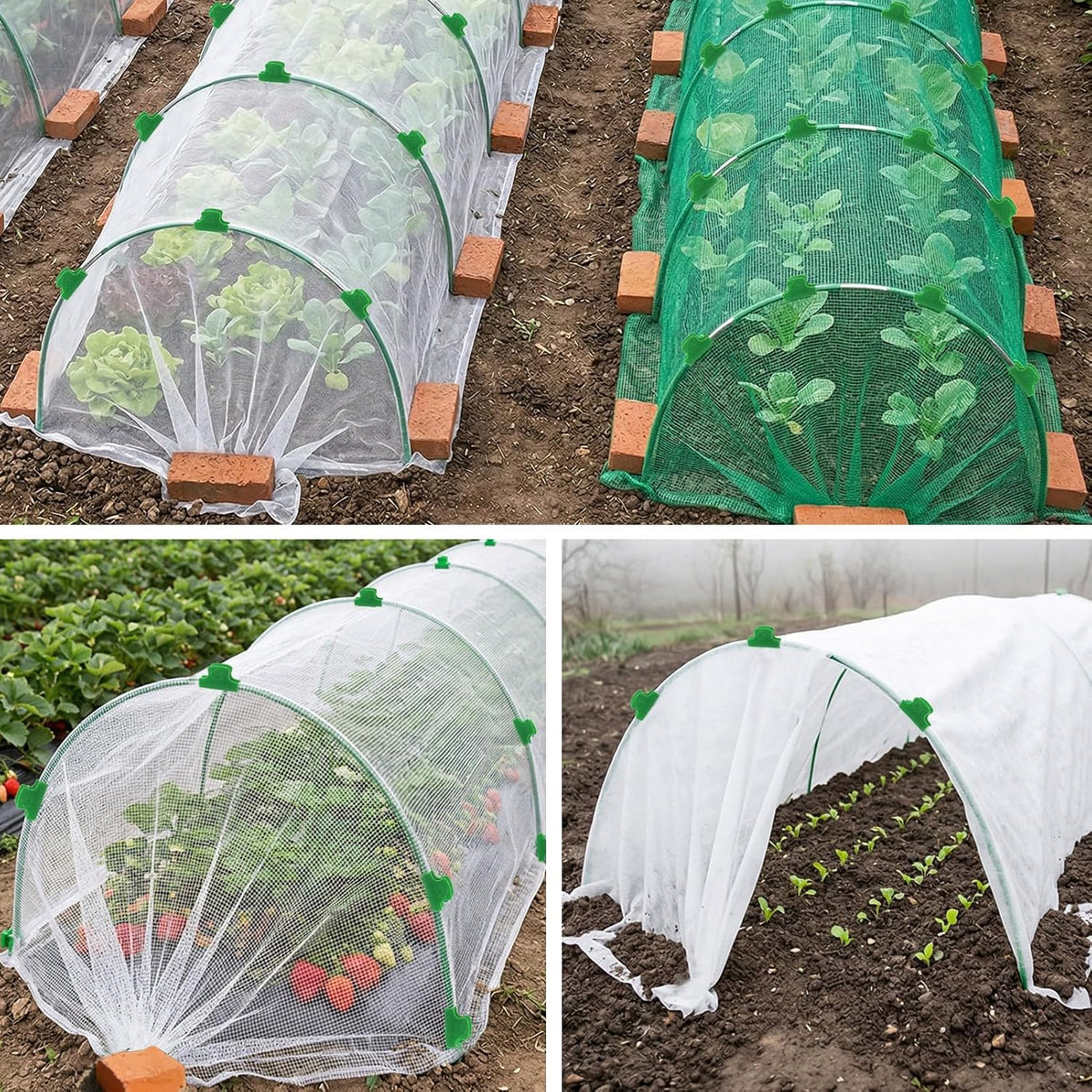 Garden Hoops for Raised Beds, 36 Pcs Greenhouse Hoops Grow Tunnel