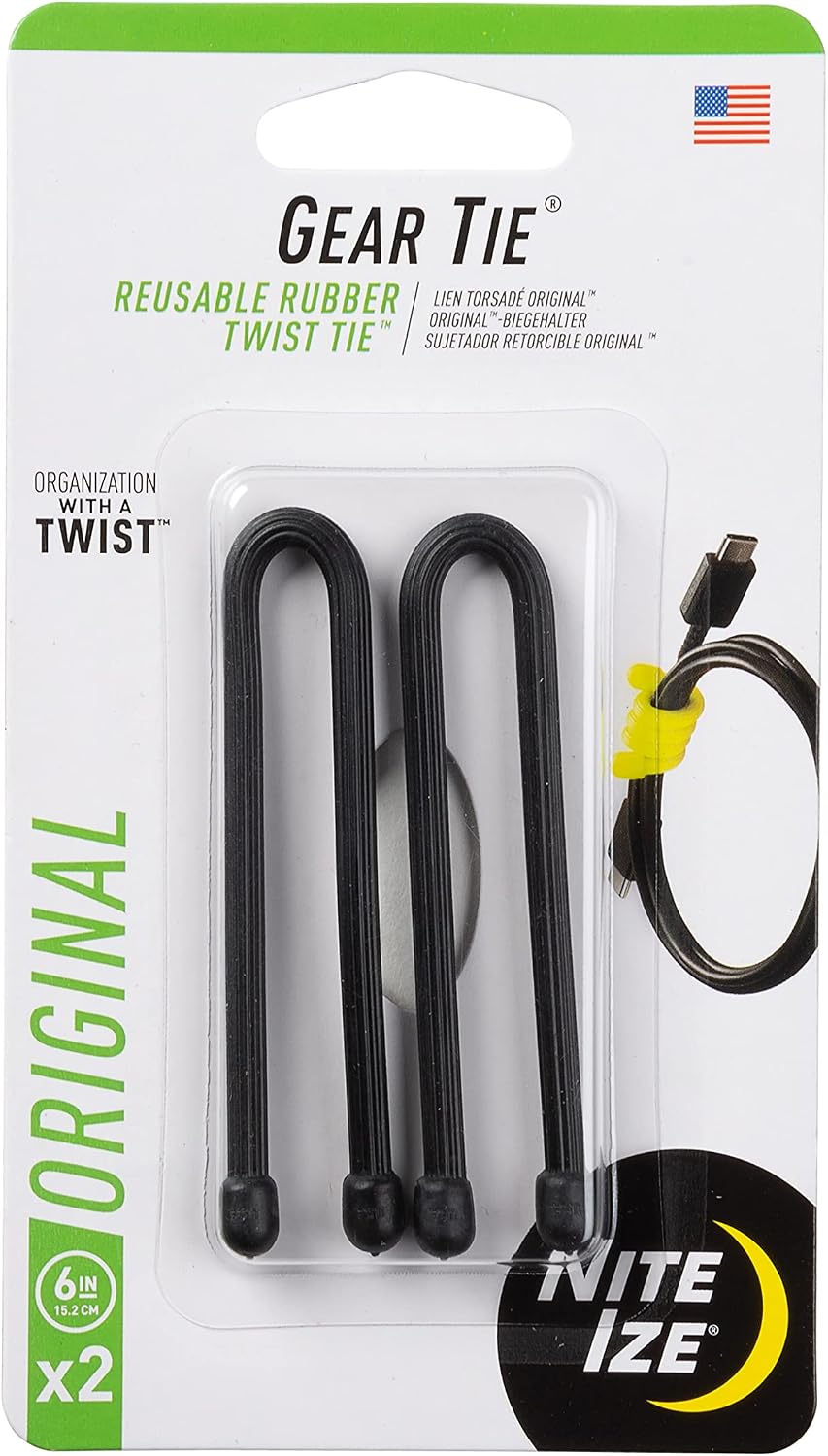 Original Gear Tie 2 Pack Made in The USA