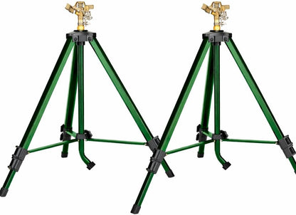 5-Pack 58308Z Brass Impact Sprinkler on Tripod Base - Heavy-Duty Brass Sprinklers on Tripod.