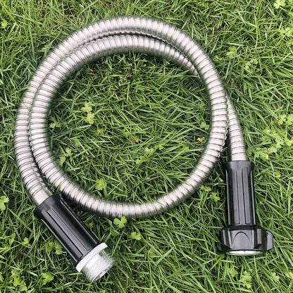 304 Stainless Steel 3 Feet Short Garden Hose with Female to Male Connector, Water Hose, Metal Hose, Outdoor Hose (3ft)