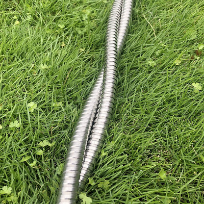 304 Stainless Steel 3 Feet Short Garden Hose with Female to Male Connector, Water Hose, Metal Hose, Outdoor Hose (3ft)