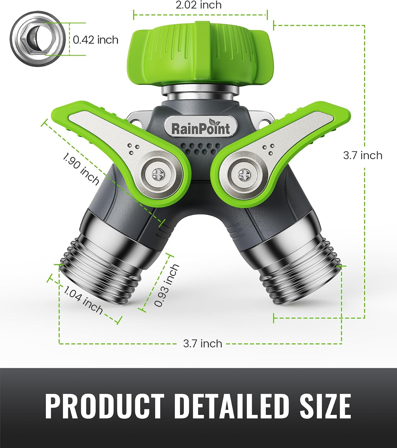 2 Way Garden Hose Splitter