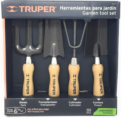 30642 6-Inch Garden Tool Kit with Hoe, Cultivator, Transplanted, Trowel