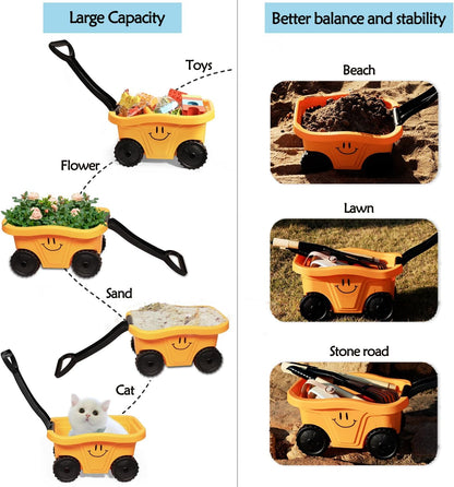 Kids Shovel, Rake for Leaves, Spade, Hoe and Broom, 5Pcs Kids Garden Tools, Gardening Yard Outdoor Toy Gifts for Boys Girls Age 3 4 5 6 7 8 Years Old