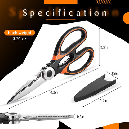 6 Pcs Garden Flower Scissors Heavy Duty Multifunctional Floral Gardening Scissors Trimming Pruning Bonsai Shears Pruners for Fresh Flowers Fruit Vegetable Plant Branch Potted Landscape