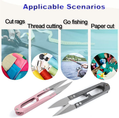 3pcs Sewing Scissors,4.27in Multi-Color Sharp Yarn Snips,Portable Mini Thread Cutters,Sewing Snips Trimming Nipper for DIY Supplies Embroidery Fishing Crafts Plants