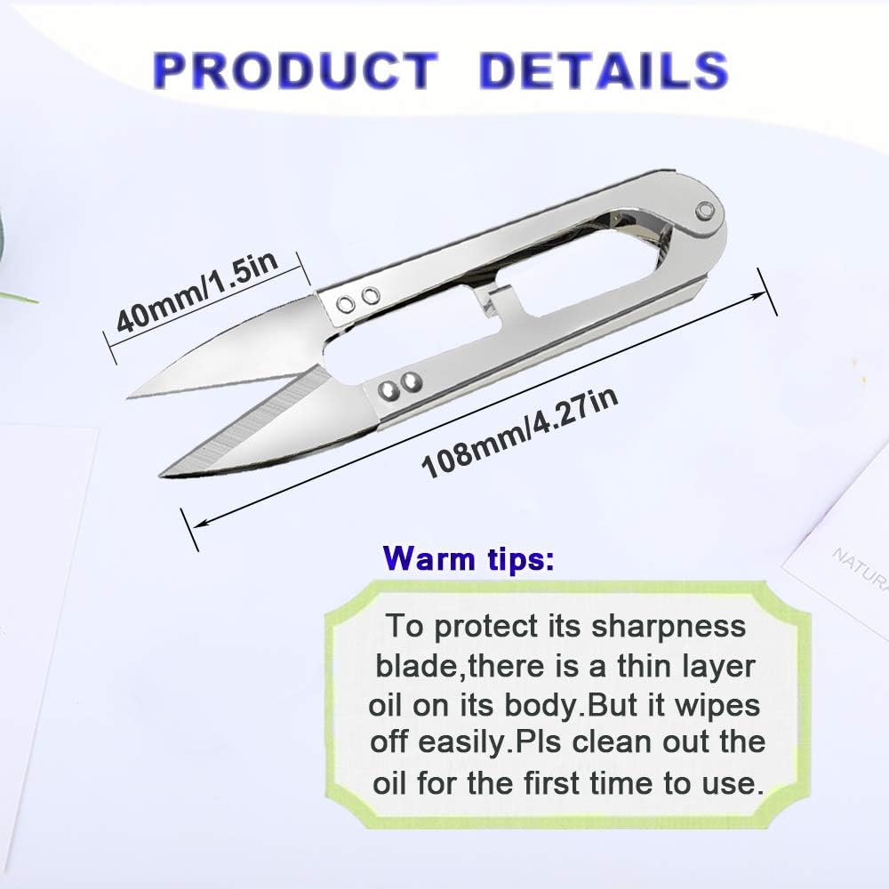 3pcs Sewing Scissors,4.27in Multi-Color Sharp Yarn Snips,Portable Mini Thread Cutters,Sewing Snips Trimming Nipper for DIY Supplies Embroidery Fishing Crafts Plants