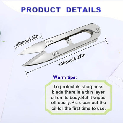 3pcs Sewing Scissors,4.27in Multi-Color Sharp Yarn Snips,Portable Mini Thread Cutters,Sewing Snips Trimming Nipper for DIY Supplies Embroidery Fishing Crafts Plants