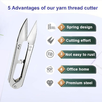 3pcs Sewing Scissors,4.27in Multi-Color Sharp Yarn Snips,Portable Mini Thread Cutters,Sewing Snips Trimming Nipper for DIY Supplies Embroidery Fishing Crafts Plants