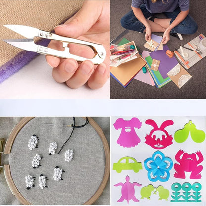 3pcs Sewing Scissors,4.27in Multi-Color Sharp Yarn Snips,Portable Mini Thread Cutters,Sewing Snips Trimming Nipper for DIY Supplies Embroidery Fishing Crafts Plants