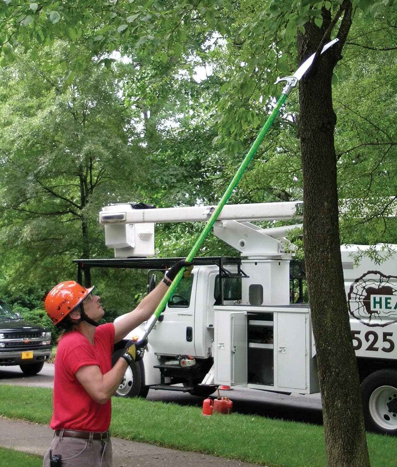 LS-Series Hollow Core Landscaping Tree Trimming Kit | 16” Barracuda Saw Blade | 18-Foot Reach | Fiberglass Poles with Leaf Spring Locking Buttons | Tree Pruning & Trimming Tool