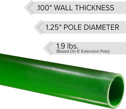 LS-Series Hollow Core Landscaping Tree Trimming Kit | 16” Barracuda Saw Blade | 18-Foot Reach | Fiberglass Poles with Leaf Spring Locking Buttons | Tree Pruning & Trimming Tool