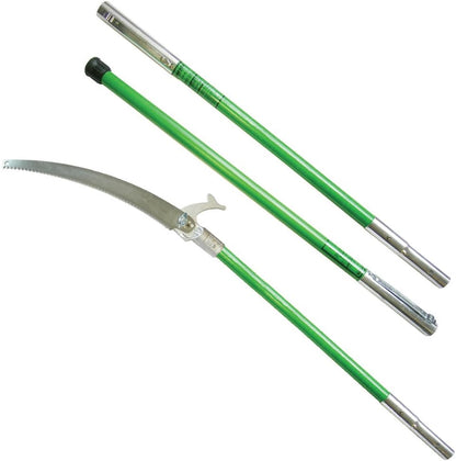LS-Series Hollow Core Landscaping Tree Trimming Kit | 16” Barracuda Saw Blade | 18-Foot Reach | Fiberglass Poles with Leaf Spring Locking Buttons | Tree Pruning & Trimming Tool