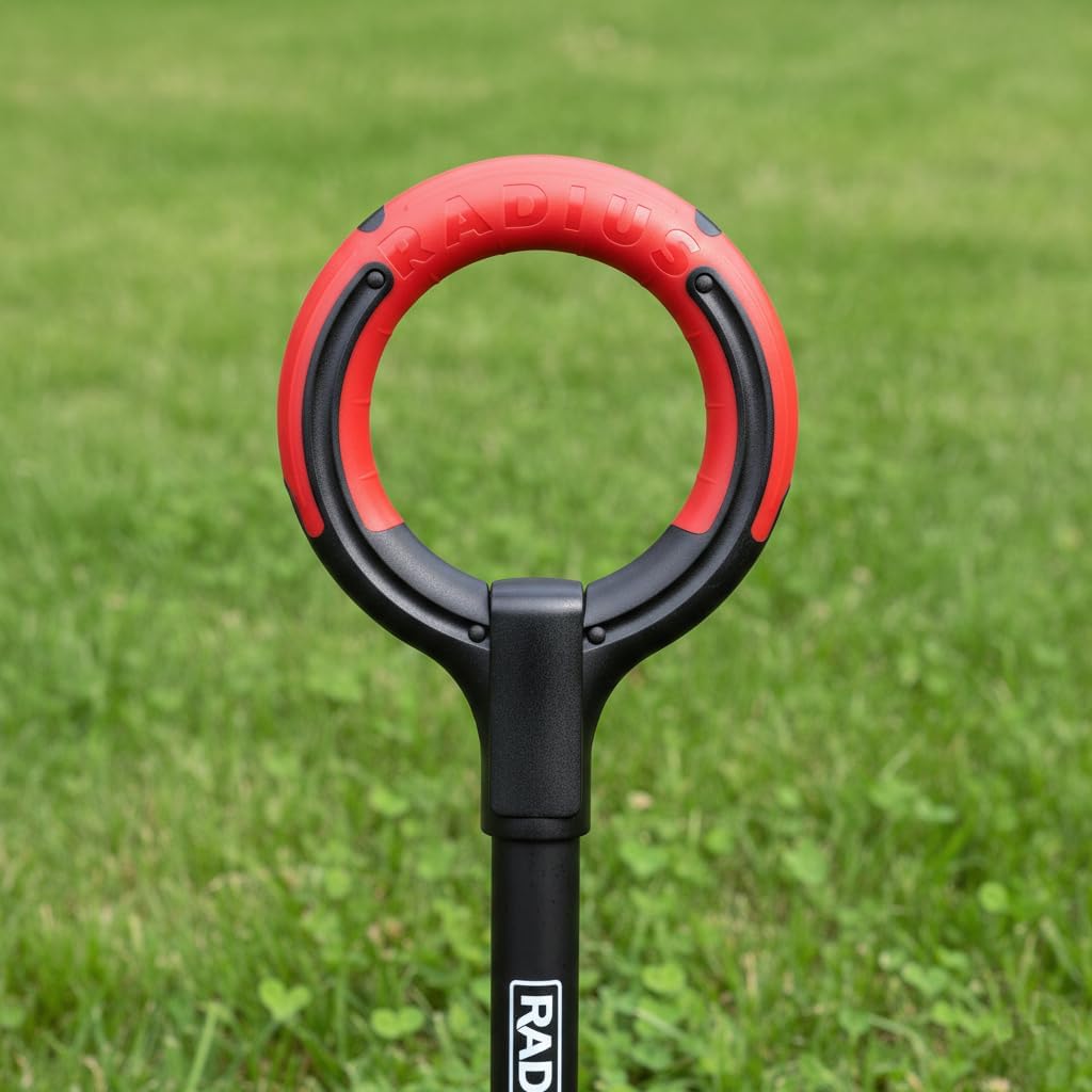 Root Slayer 22011 Garden Shovel, Serrated Blade, Red
