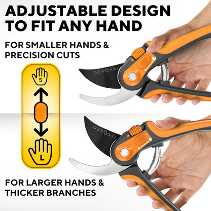 Bypass Pruning Shears and Hand Pruners for Gardening, Garden Clippers