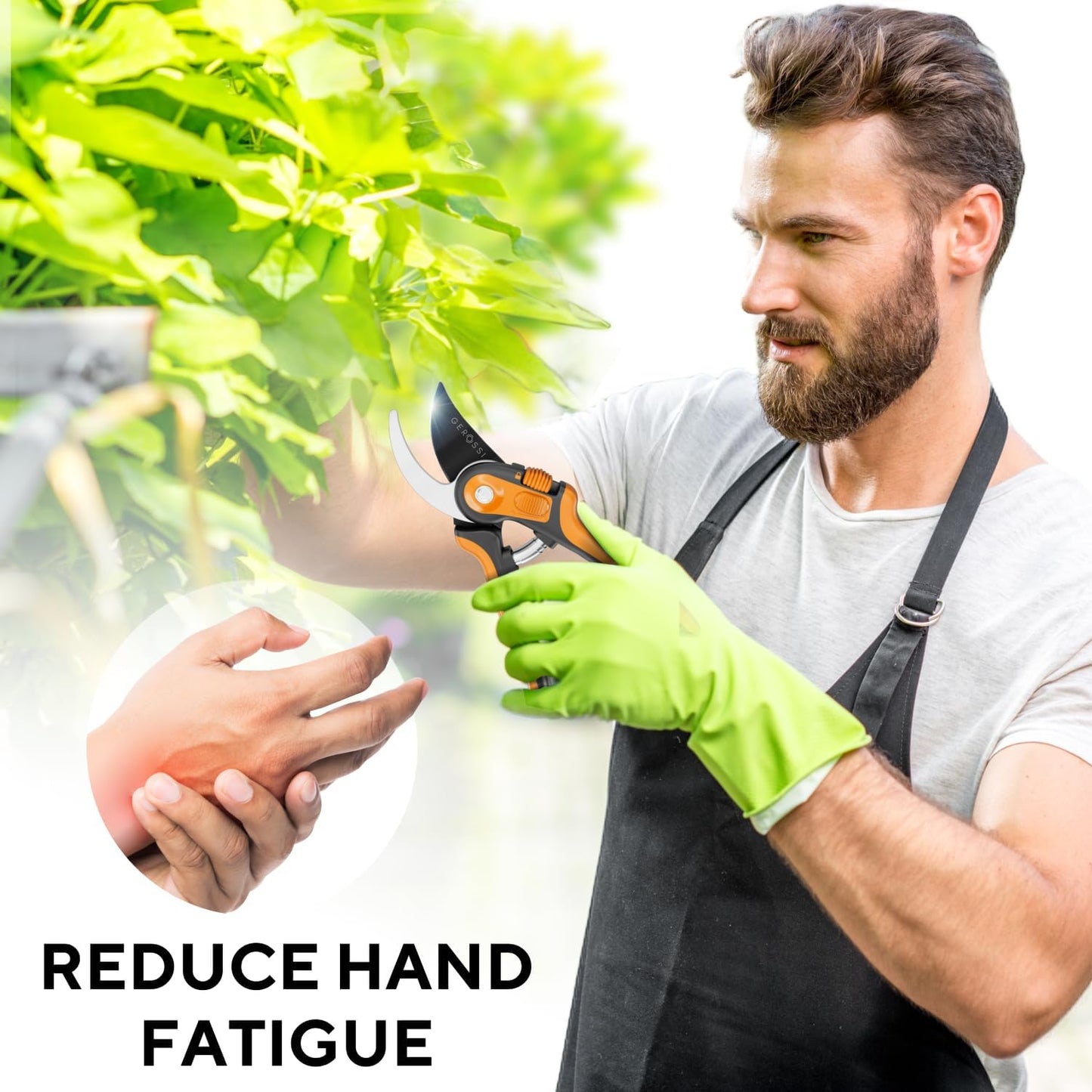 Bypass Pruning Shears and Hand Pruners for Gardening, Garden Clippers