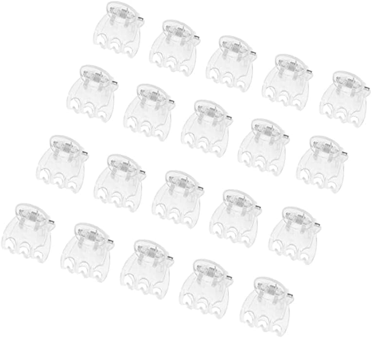 50Pcs Transparent Plant Orchid Clips,Flowers Fixer for Garden Vine Stem Plants Climbing Clasp for Support,Orchid Clips for Plants Support Garden Stakes