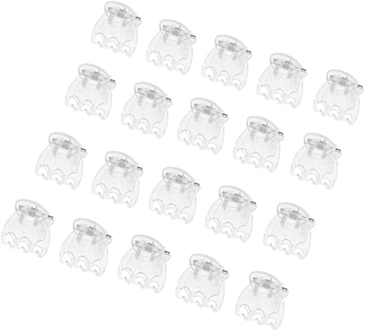 50Pcs Transparent Plant Orchid Clips,Flowers Fixer for Garden Vine Stem Plants Climbing Clasp for Support,Orchid Clips for Plants Support Garden Stakes