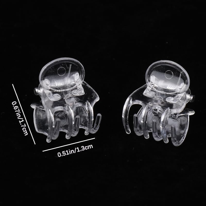 50Pcs Transparent Plant Orchid Clips,Flowers Fixer for Garden Vine Stem Plants Climbing Clasp for Support,Orchid Clips for Plants Support Garden Stakes