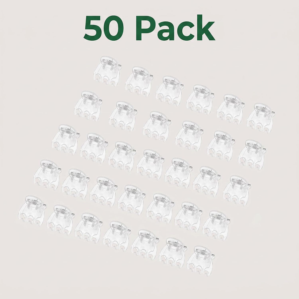 50Pcs Transparent Plant Orchid Clips,Flowers Fixer for Garden Vine Stem Plants Climbing Clasp for Support,Orchid Clips for Plants Support Garden Stakes