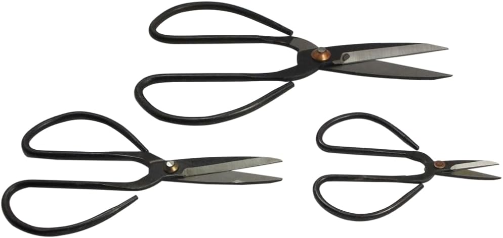 Chinese Scissors with Super Sharp Edges Suitable for Embroidery, sewing, Craft, Art Work, and Everyday Usage (8-6-4-Inch Bundle)