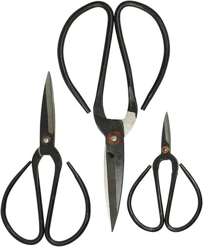 Chinese Scissors with Super Sharp Edges Suitable for Embroidery, sewing, Craft, Art Work, and Everyday Usage (8-6-4-Inch Bundle)