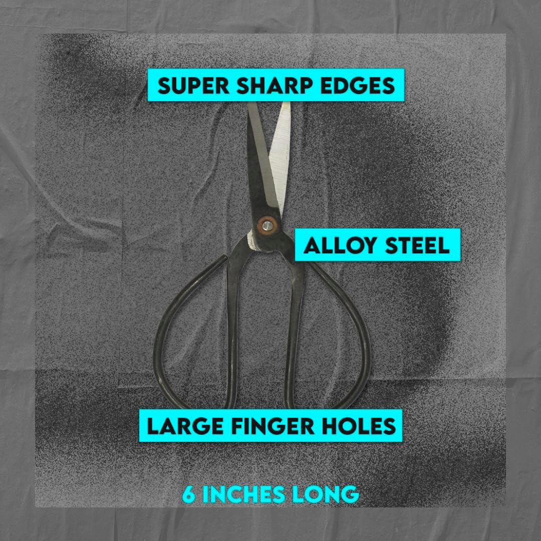 Chinese Scissors with Super Sharp Edges Suitable for Embroidery, sewing, Craft, Art Work, and Everyday Usage (8-6-4-Inch Bundle)